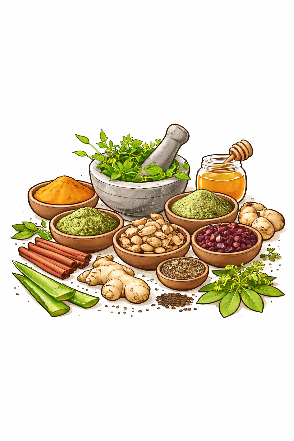 Raw Ayurvedic Herbs